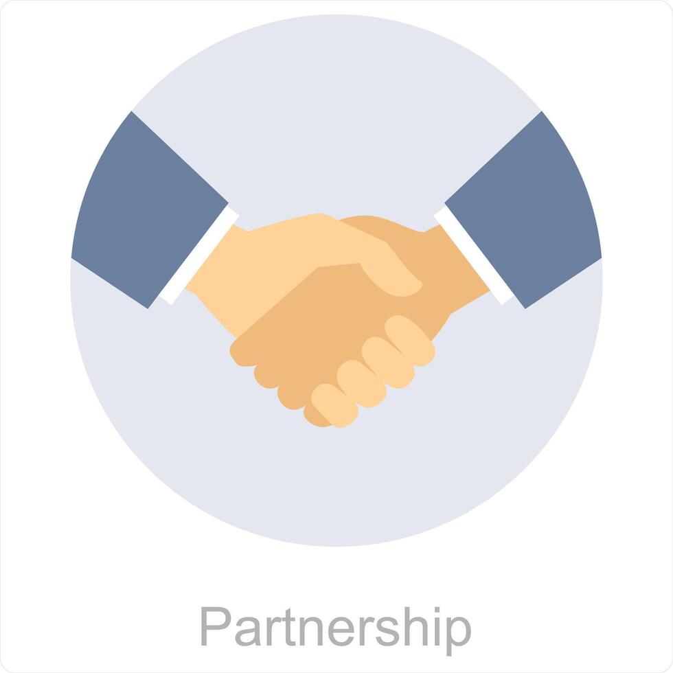 Partnership and deal icon concept vector