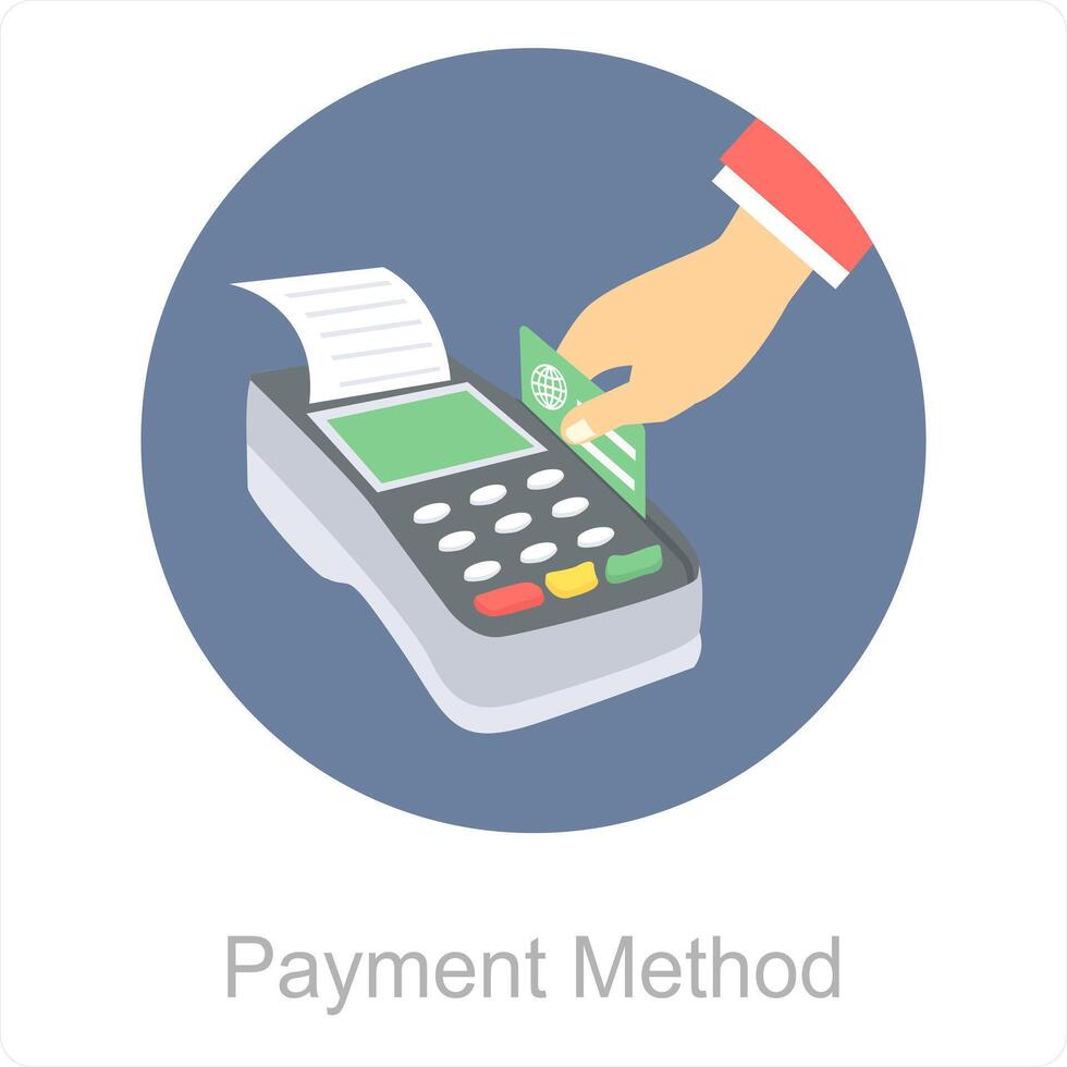 Payment Method and bill icon concept vector