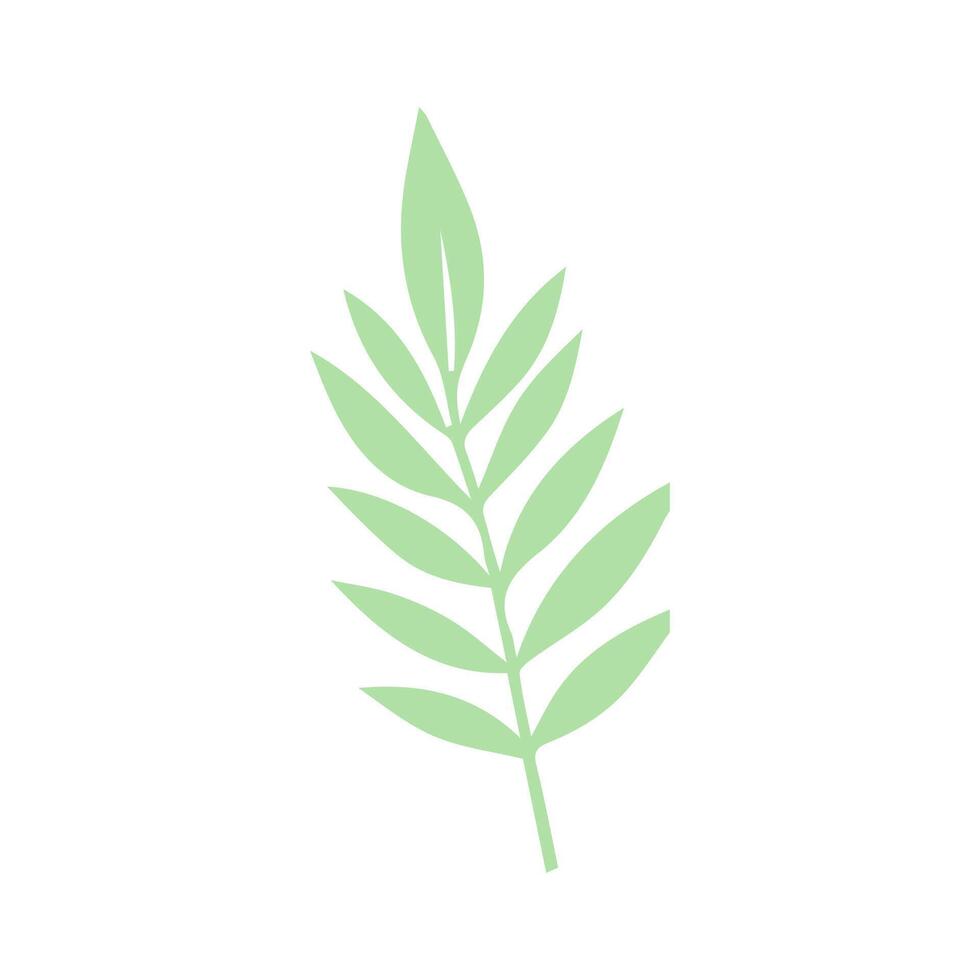 twigs with leaves silhouettes Free Vector