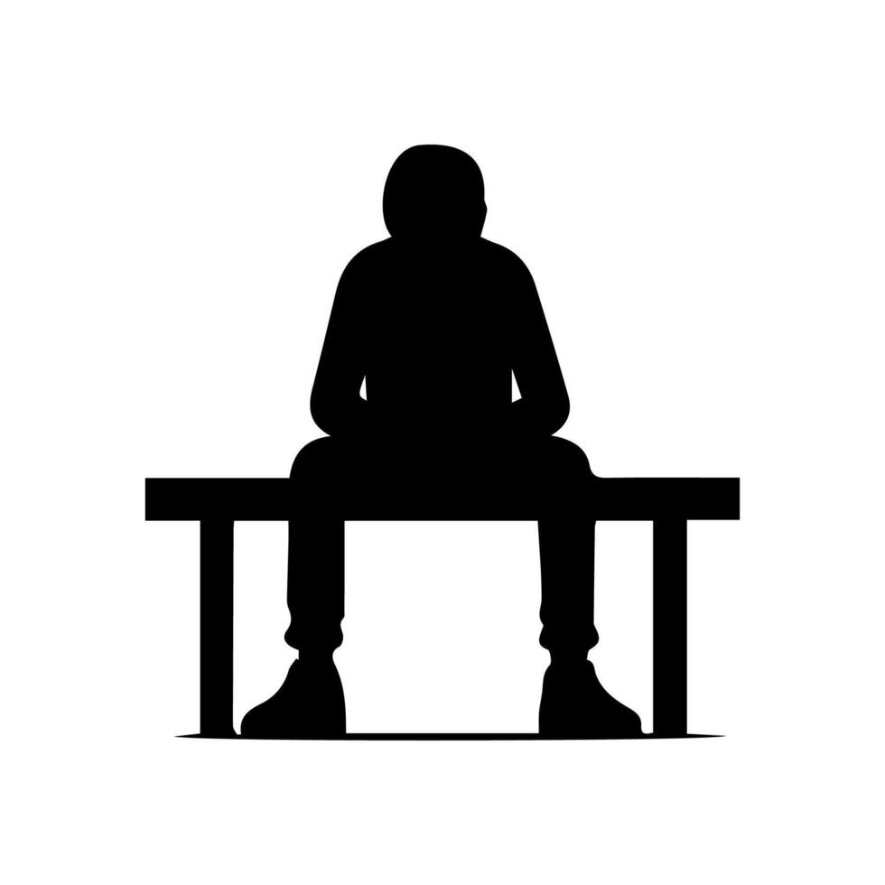 Alone boy sad Silhouette of Very sad man Free Vector