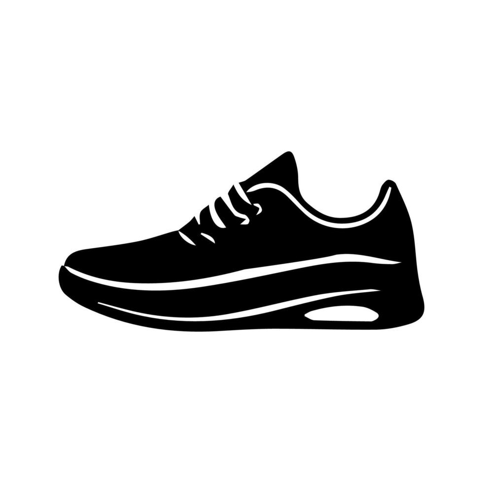 Shoe Icon on White Background. Vector illustration