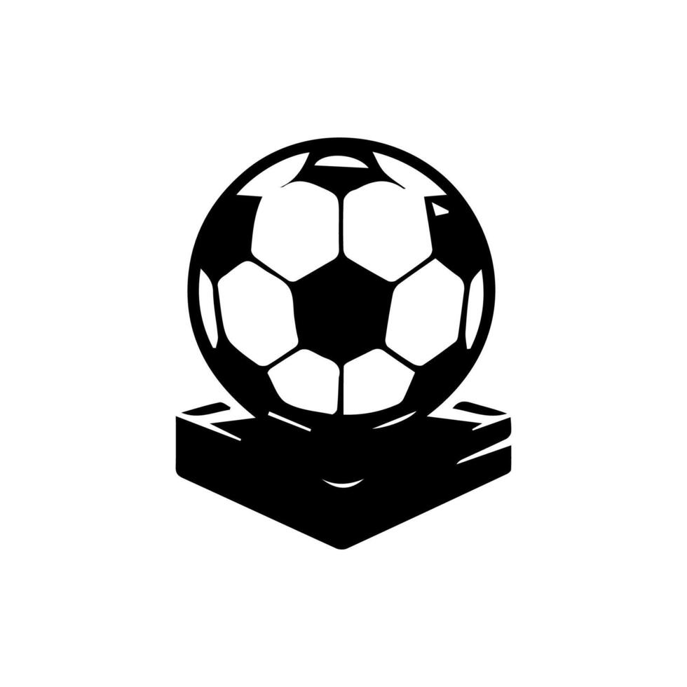 fútbol pelota o fútbol americano plano vector icono sencillo negro estilo