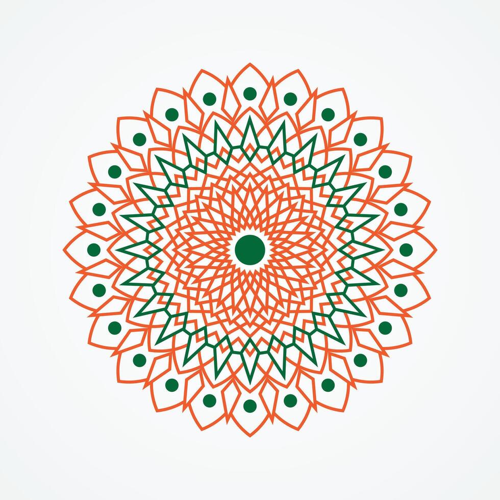 vistoso floral mandala diseño ilustración vector