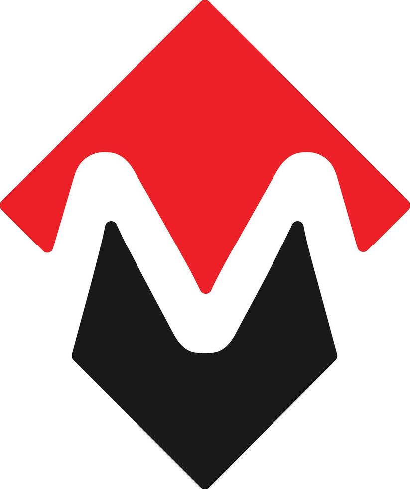 Minimal M logo design for your business vector