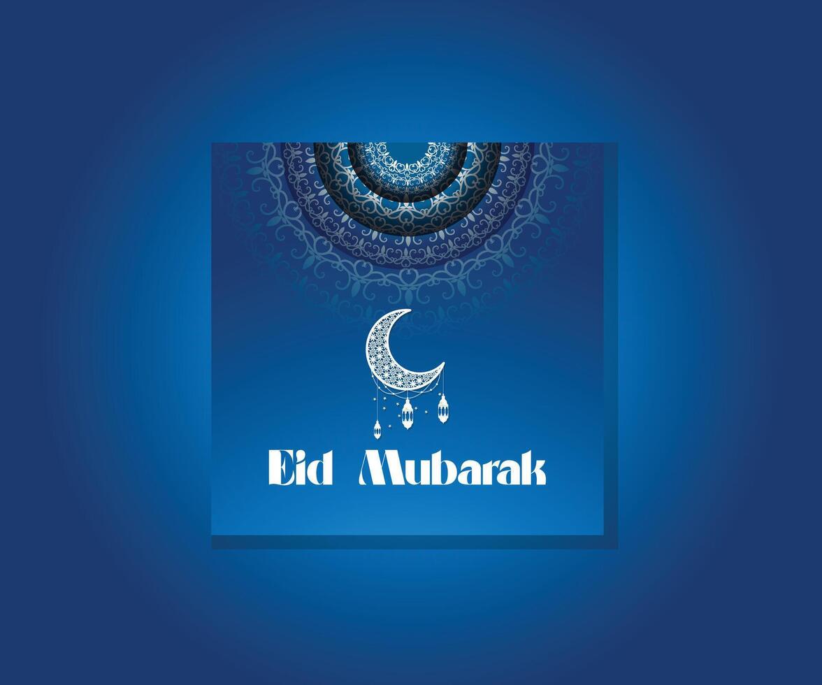 Eid social media post design vector
