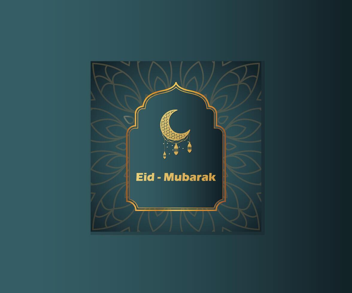 Eid social media post design vector