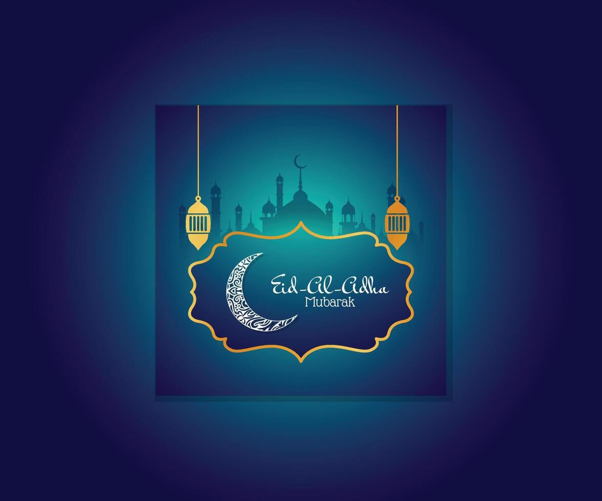 Eid social media post design vector