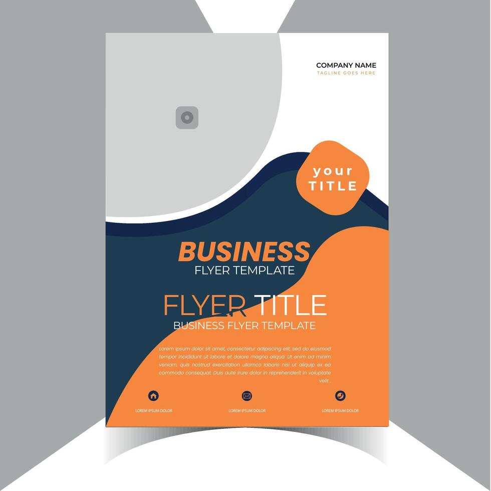 Business corporate flyer and brochure design vector template