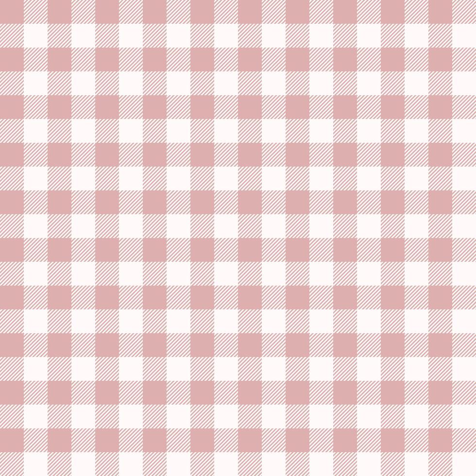 Seamless Repeating Pink And White Buffalo Plaid Pattern vector
