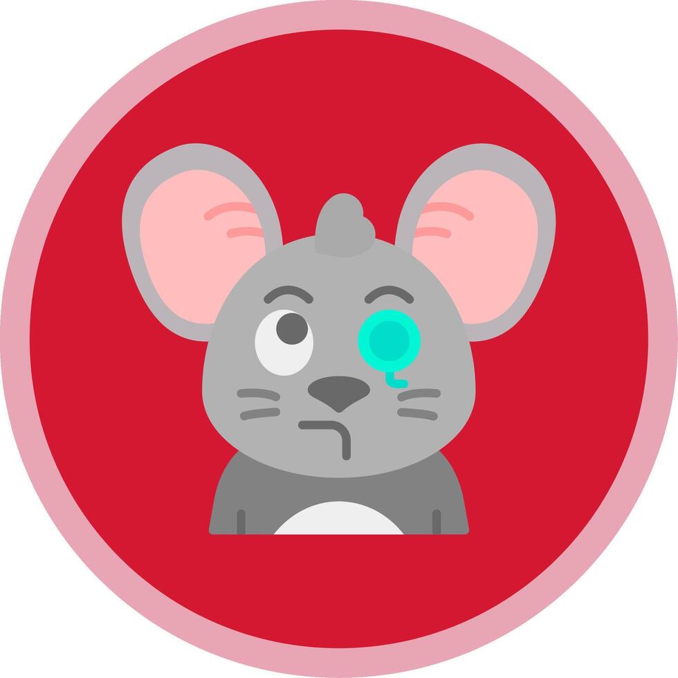 Monocle Flat Multi Circle Icon vector