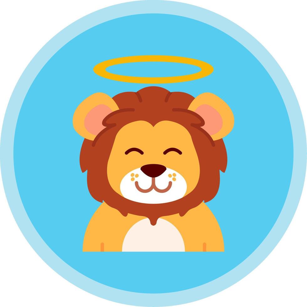Angel Flat Multi Circle Icon vector