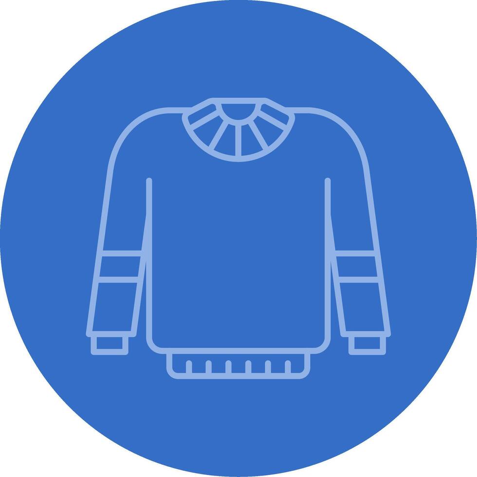 Sweater Gradient Line Circle Icon vector