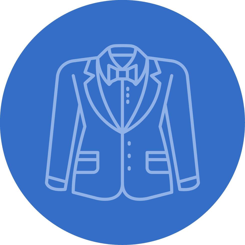 Blazer Gradient Line Circle Icon vector