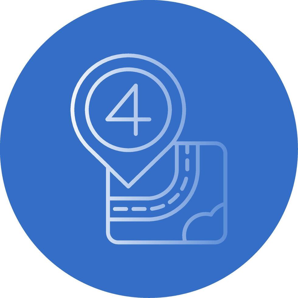 Four Gradient Line Circle Icon vector