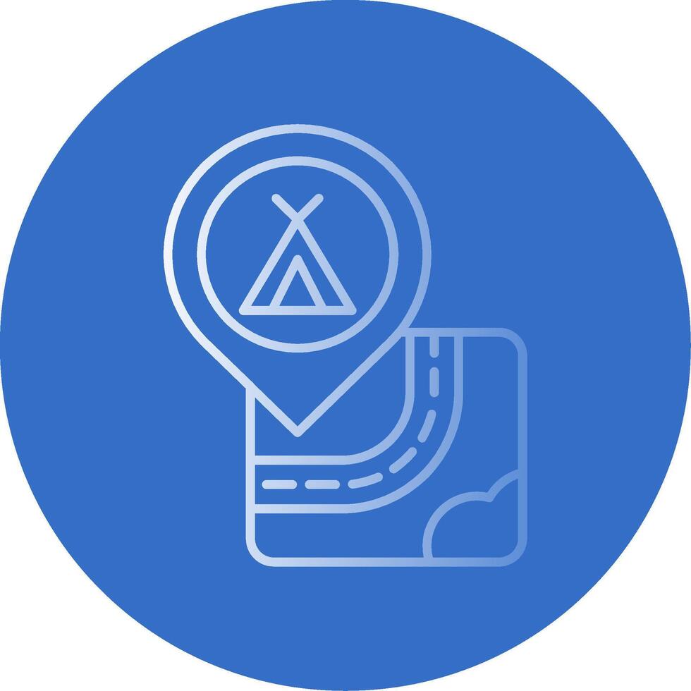 Caming Gradient Line Circle Icon vector