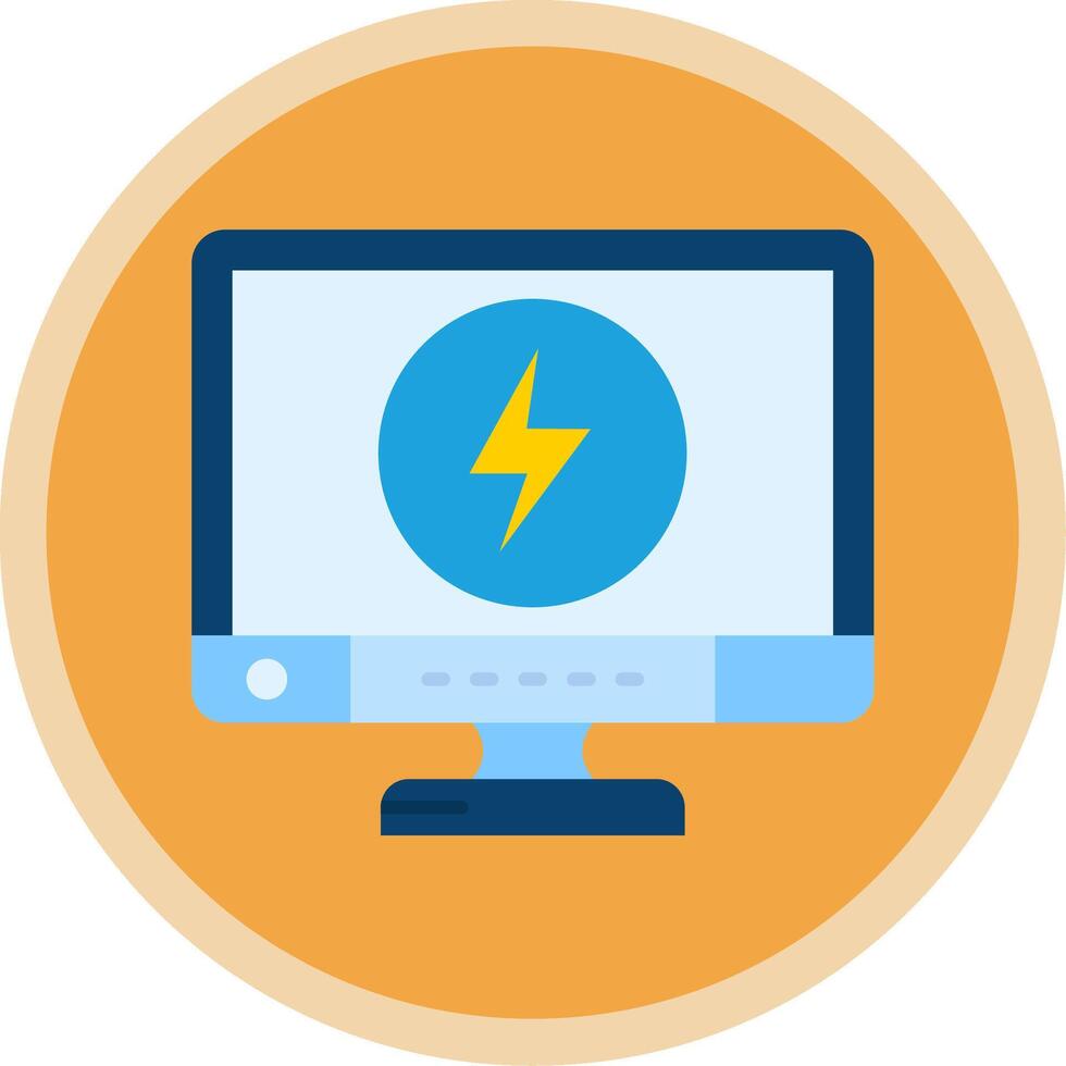 Energy Flat Multi Circle Icon vector