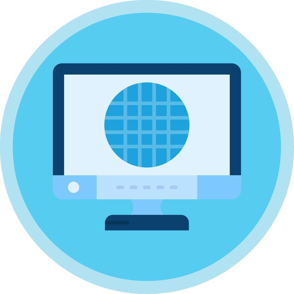 Grid Flat Multi Circle Icon vector