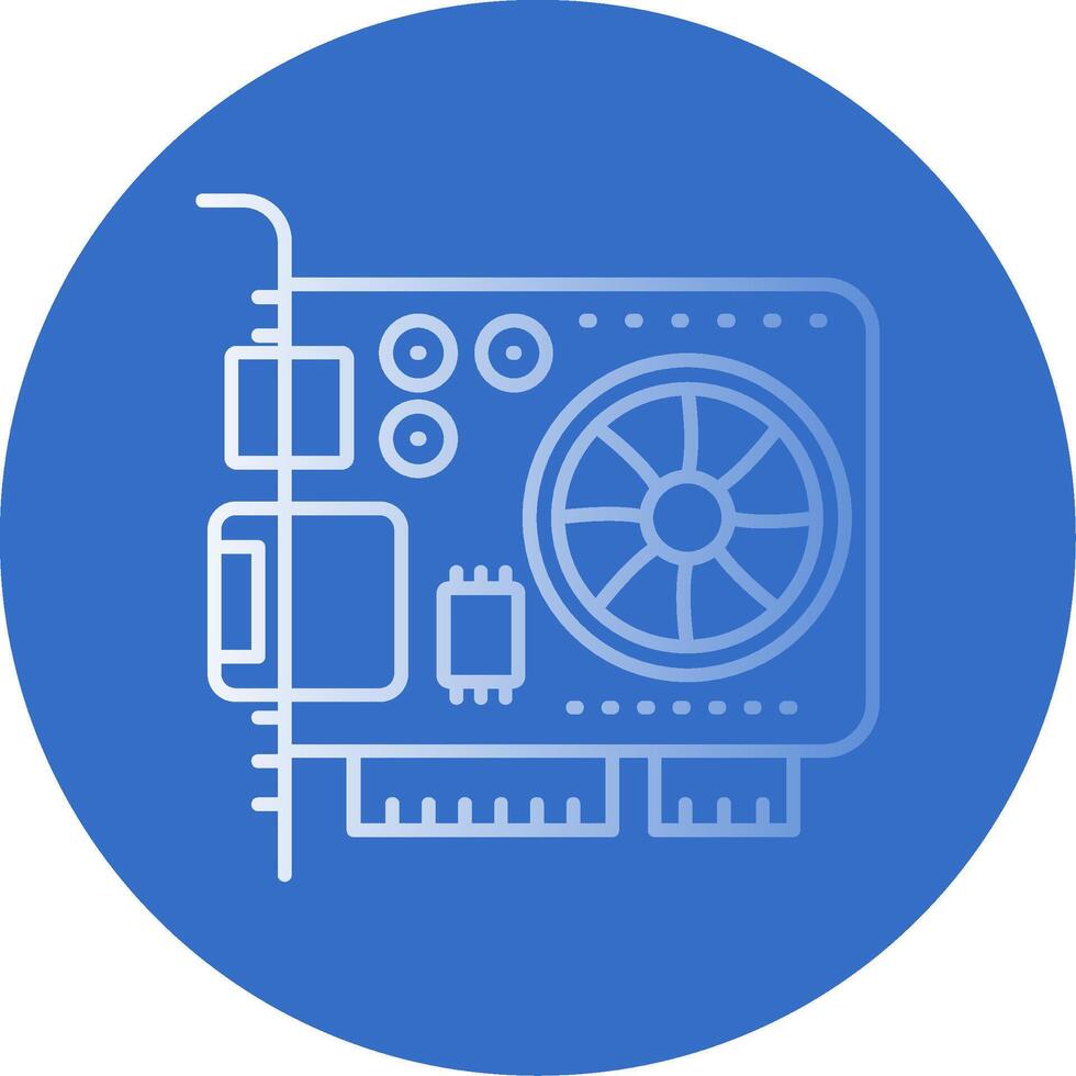 Card Gradient Line Circle Icon vector