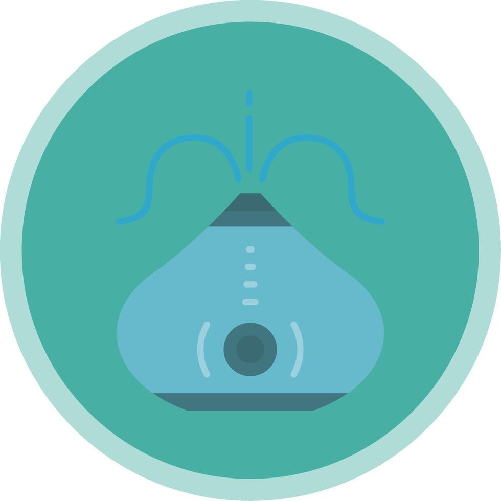 Humidifier Flat Multi Circle Icon vector