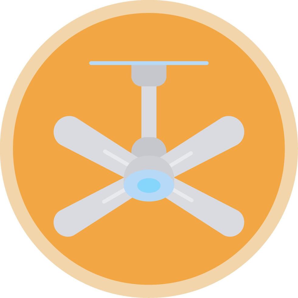 Fan Flat Multi Circle Icon vector
