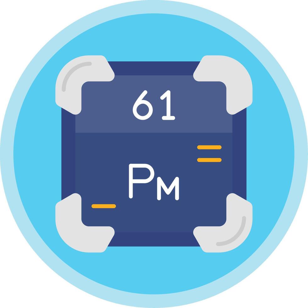Promethium Flat Multi Circle Icon vector