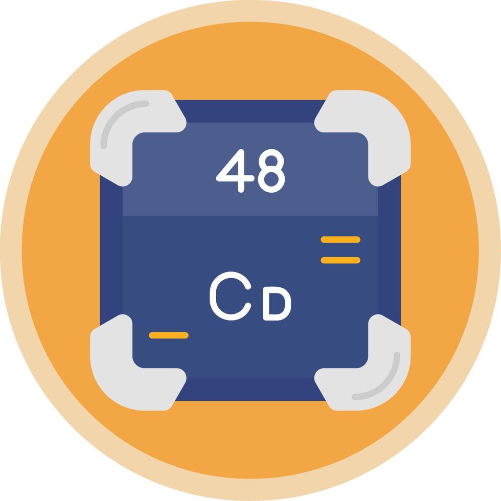 Cadmium Flat Multi Circle Icon vector