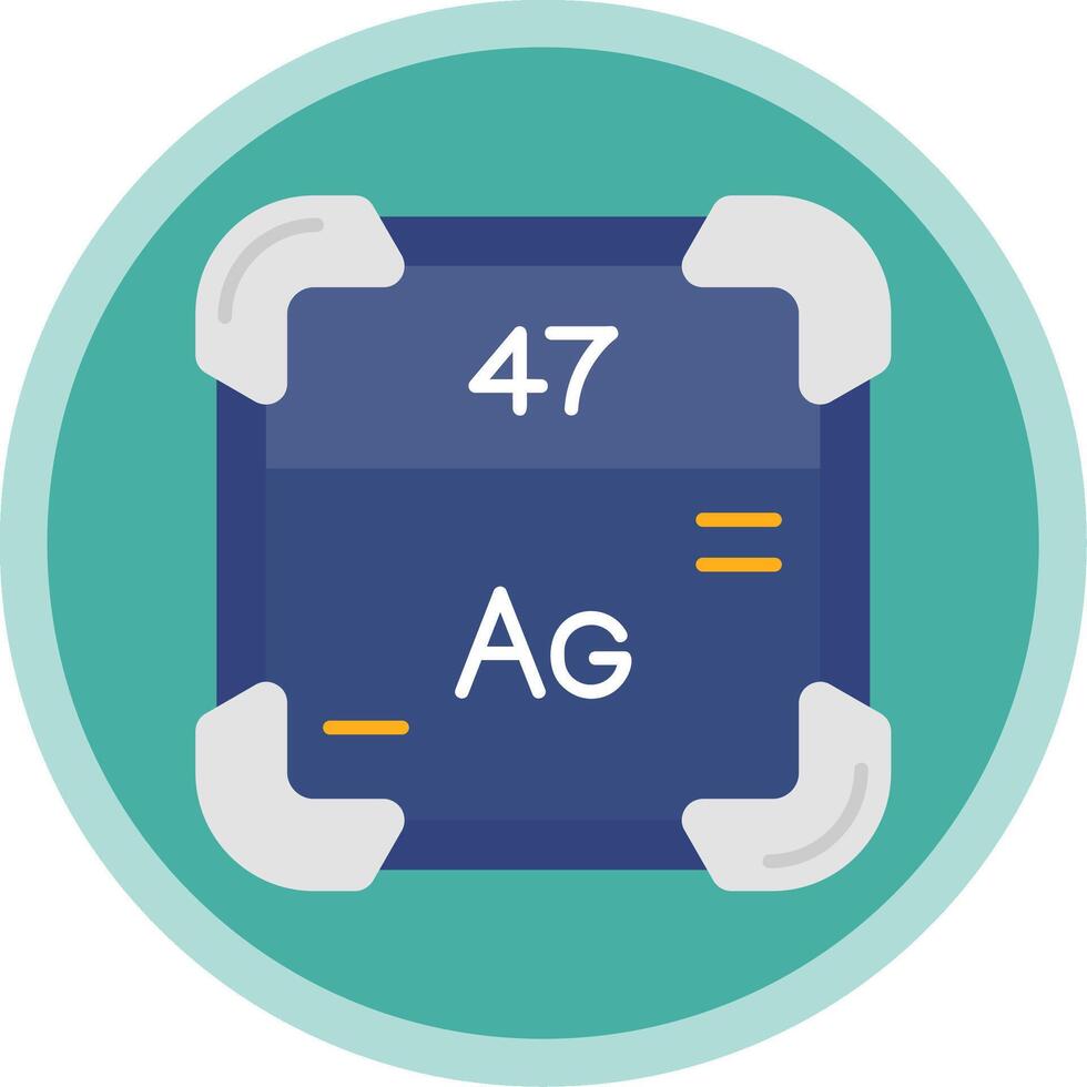 Silver Flat Multi Circle Icon vector