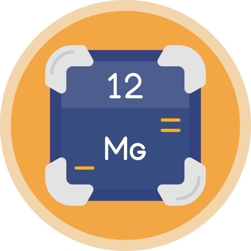 Magnesium Flat Multi Circle Icon vector