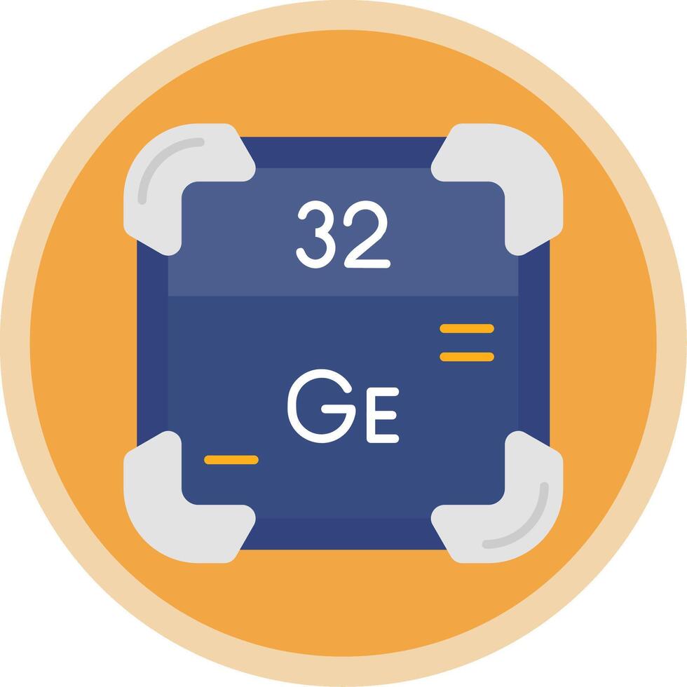 Germanium Flat Multi Circle Icon vector