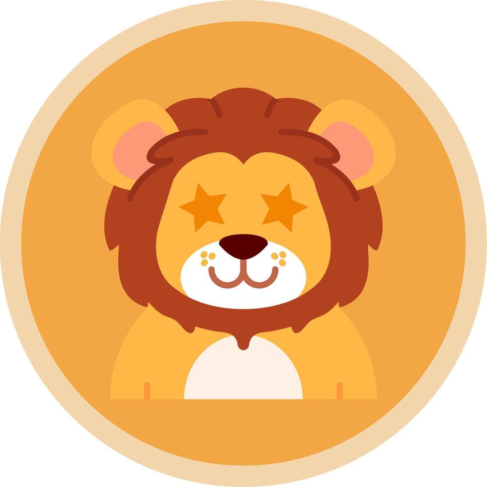 Famous Flat Multi Circle Icon vector