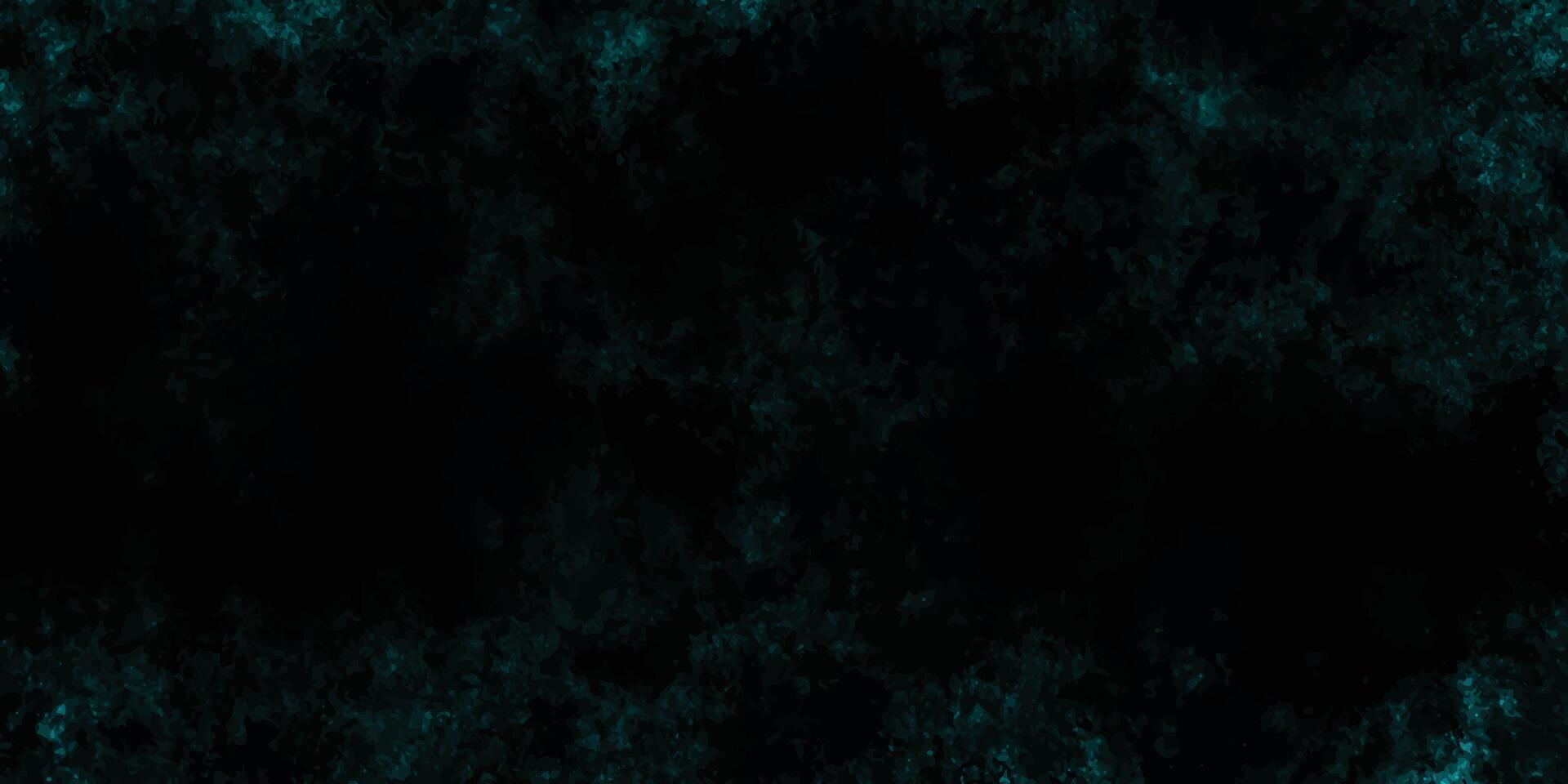 Scratch grunge urban background, distressed turquoise grunge texture on a dark background, vector