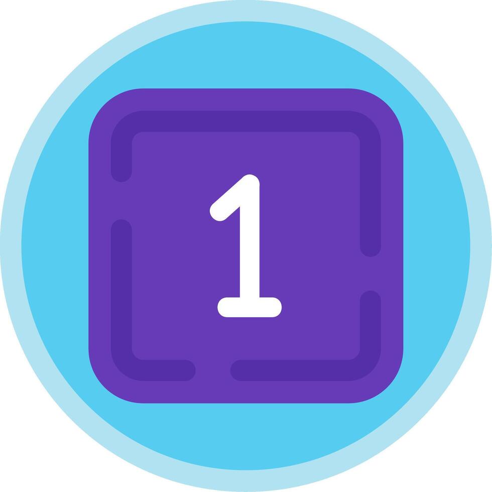 One Flat Multi Circle Icon vector