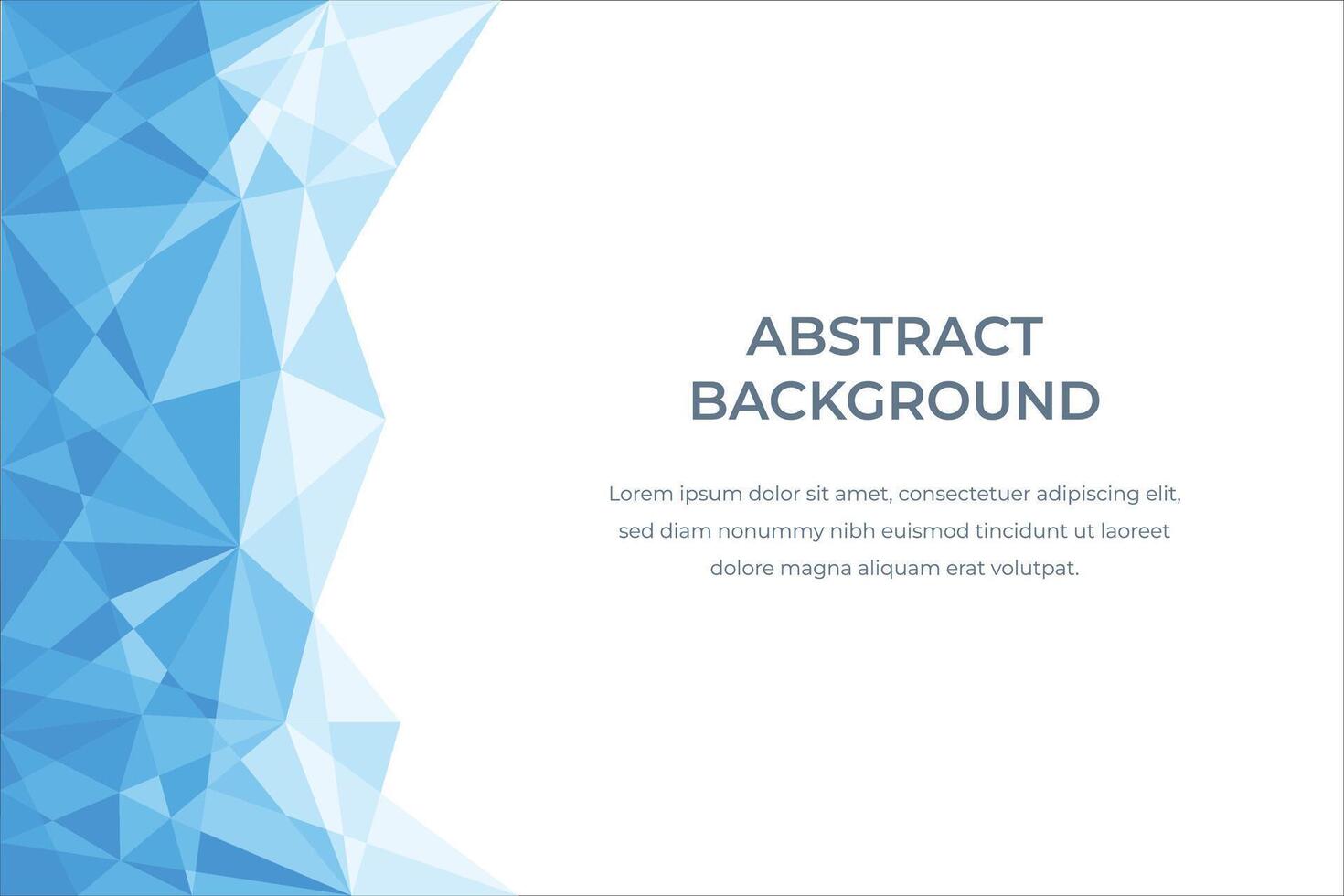 Blue abstract background with cristals vector