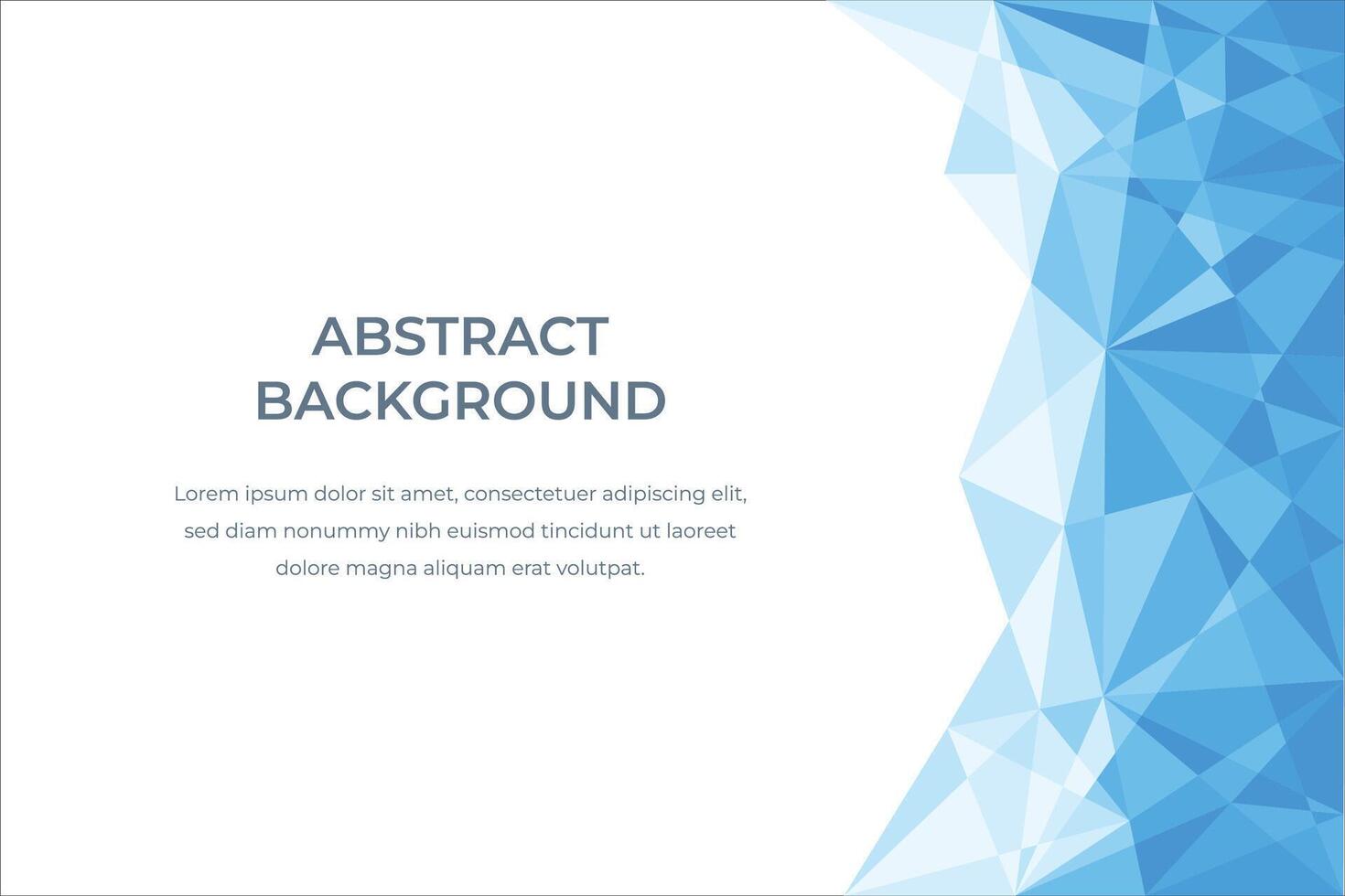 Blue abstract background with cristals vector