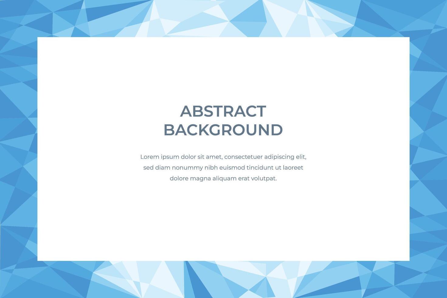 Blue abstract background with cristals vector