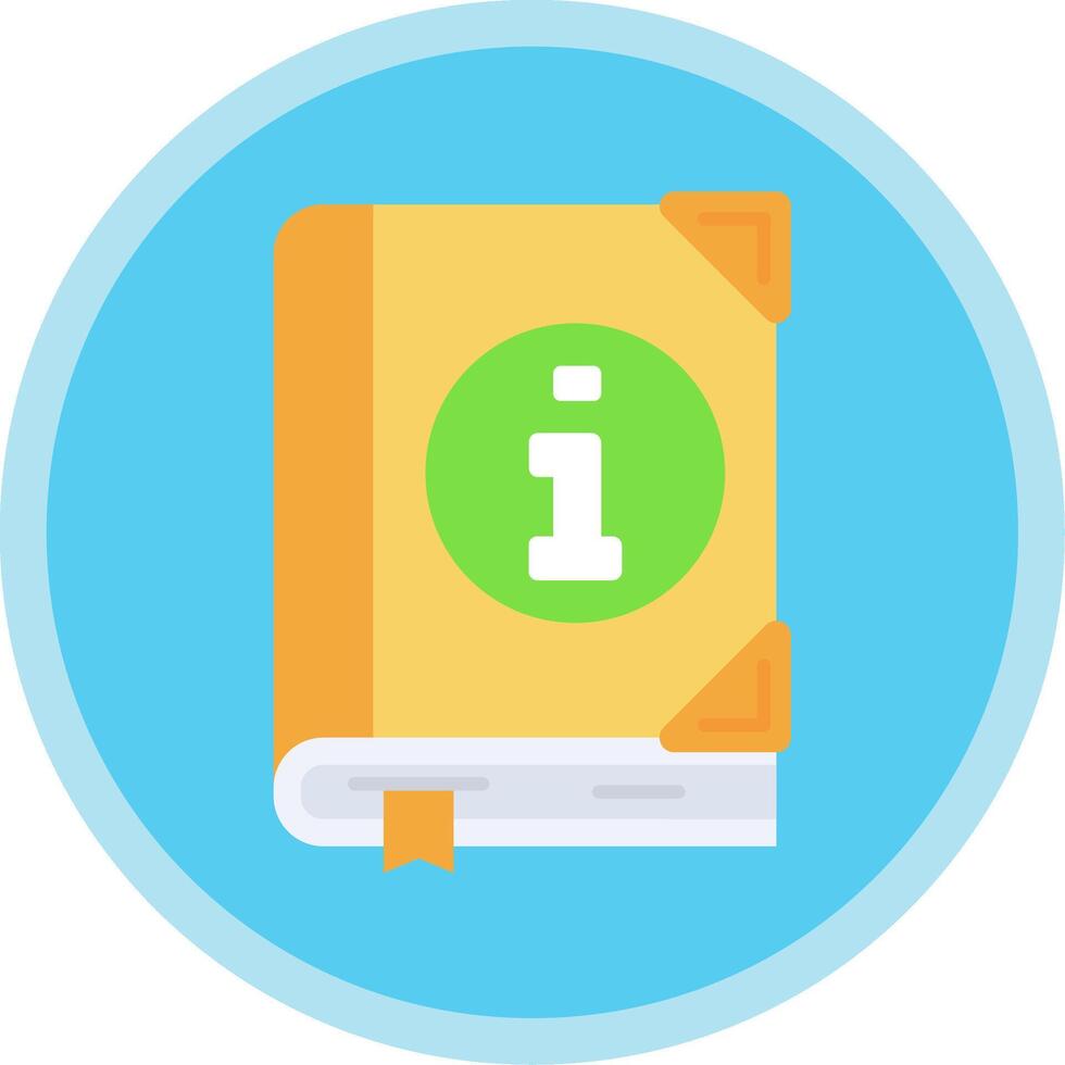 Guide Flat Multi Circle Icon vector