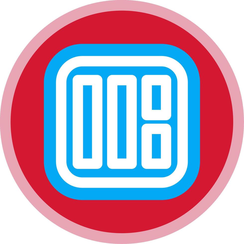 Layout Flat Multi Circle Icon vector
