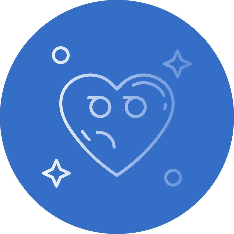 Suspicious Gradient Line Circle Icon vector