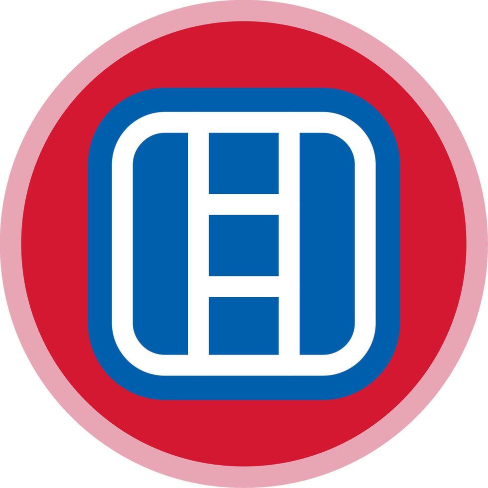 Layout Flat Multi Circle Icon vector