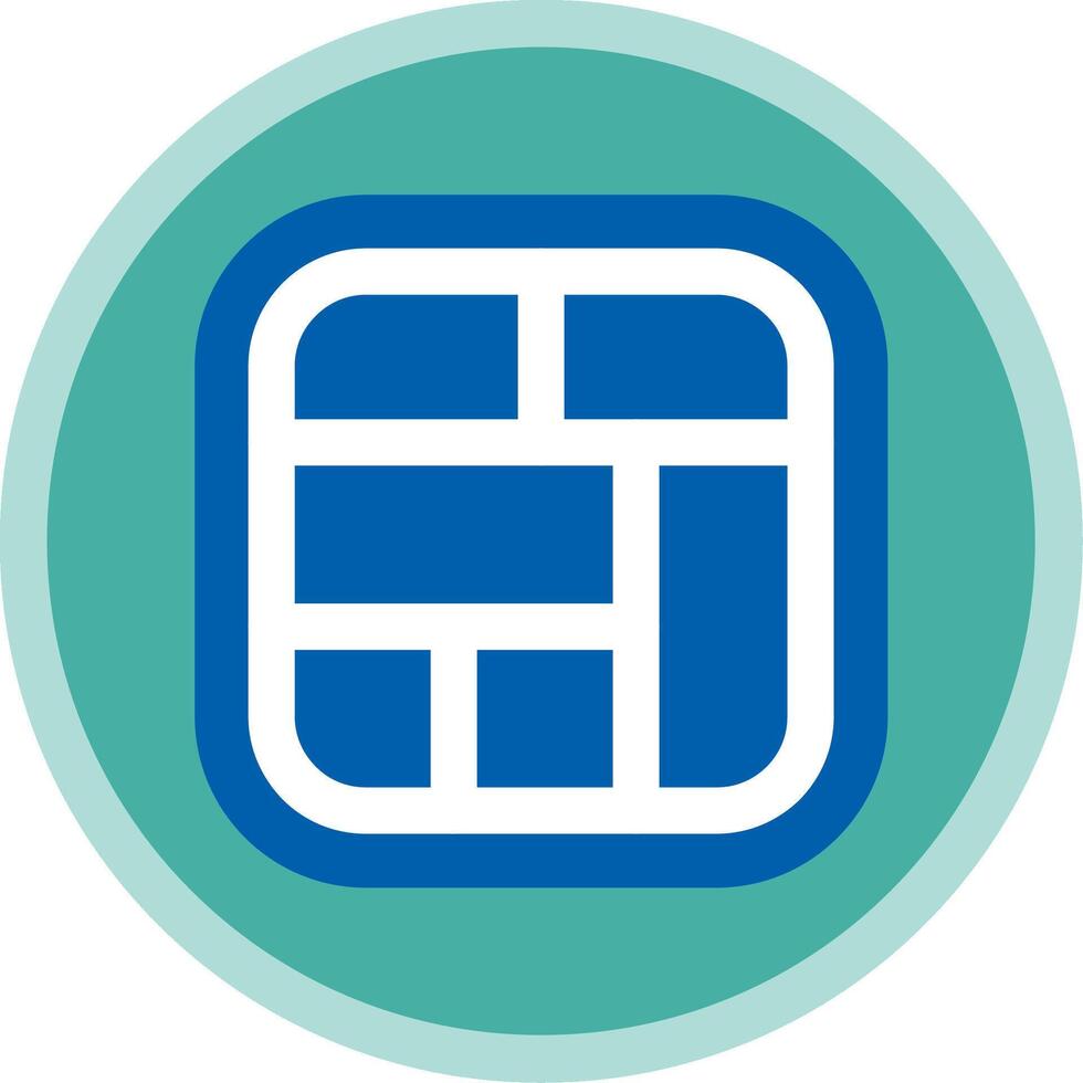 Layout Flat Multi Circle Icon vector