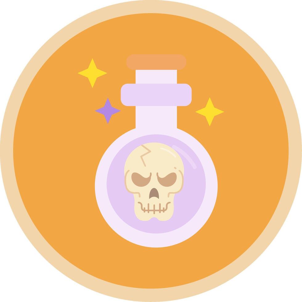 Potion Flat Multi Circle Icon vector