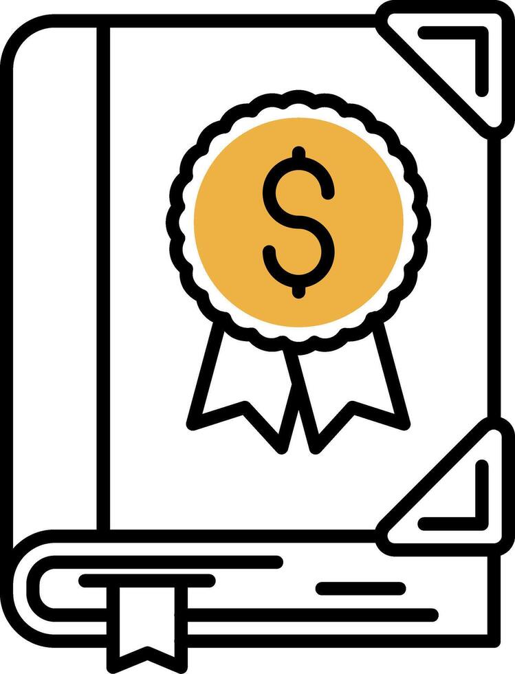 Valuable Skined Filled Icon vector