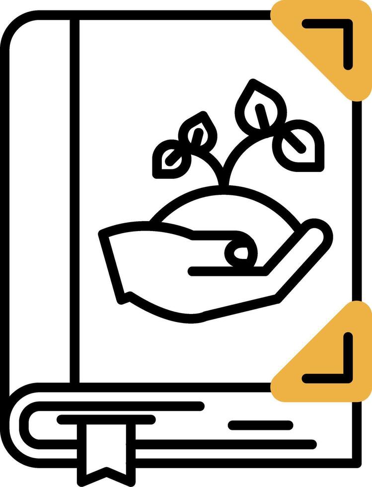 Ecology Skined Filled Icon vector