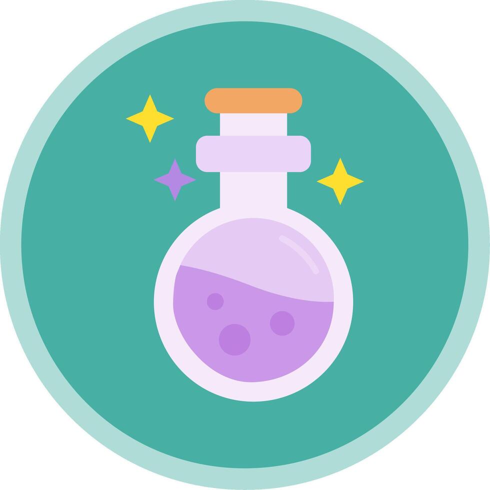 Potion Flat Multi Circle Icon vector