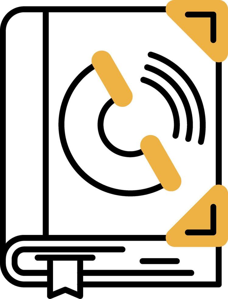 Contact Skined Filled Icon vector