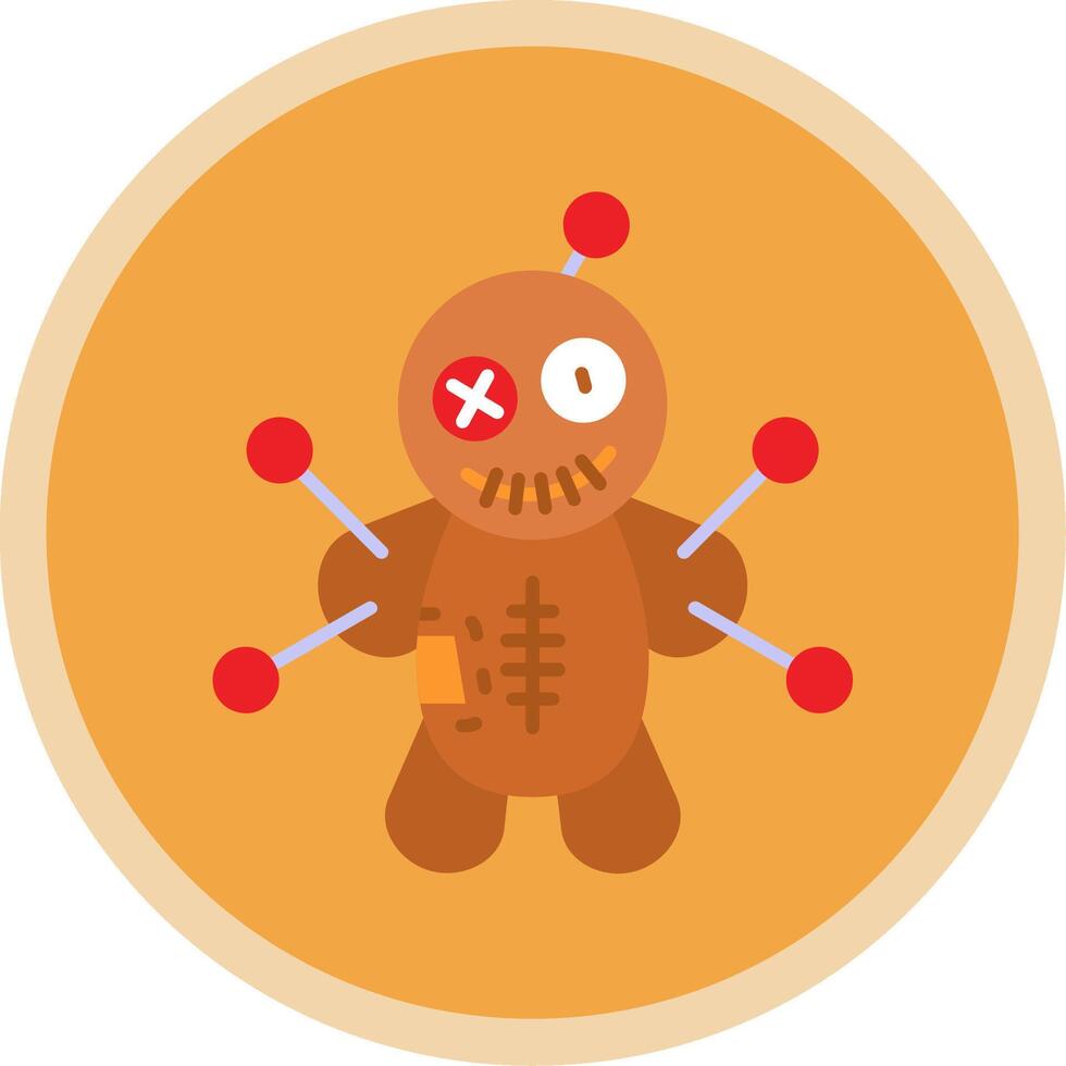 Voodoo Flat Multi Circle Icon vector