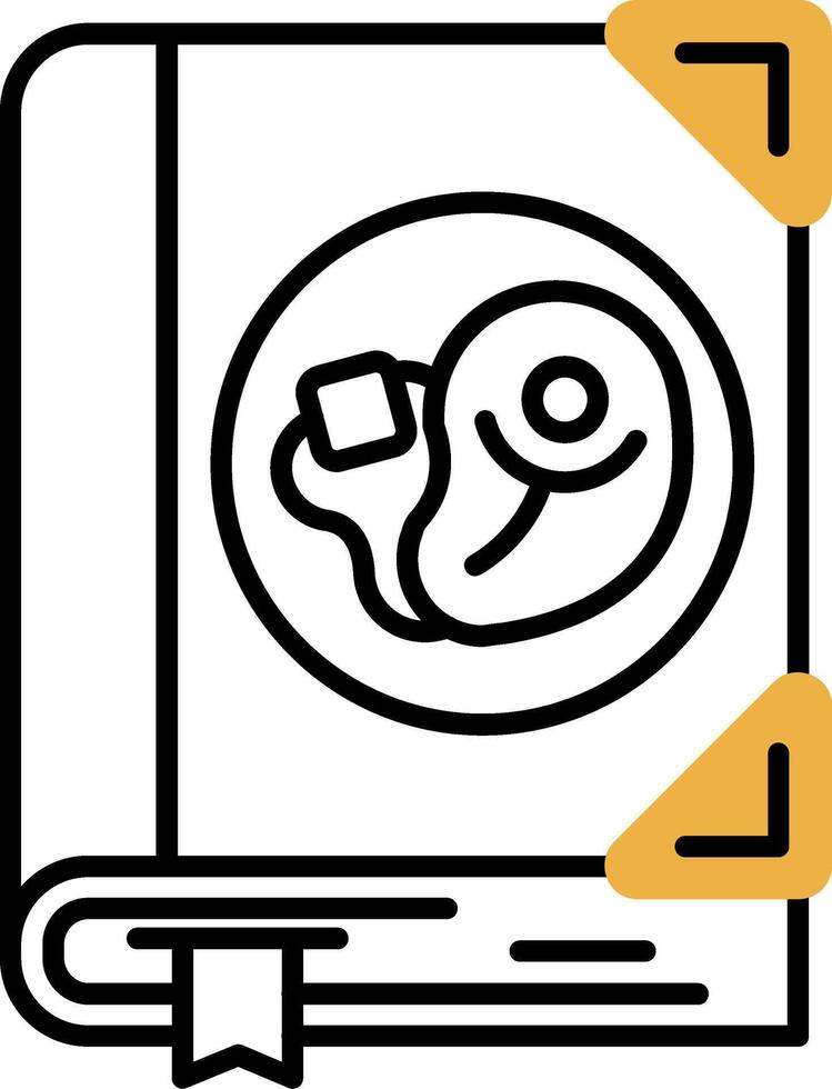 Cook Skined Filled Icon vector
