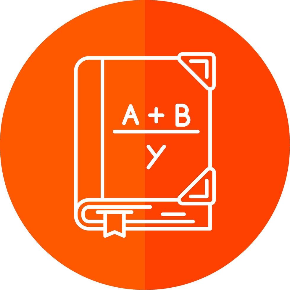 Algebra Line Red Circle Icon vector