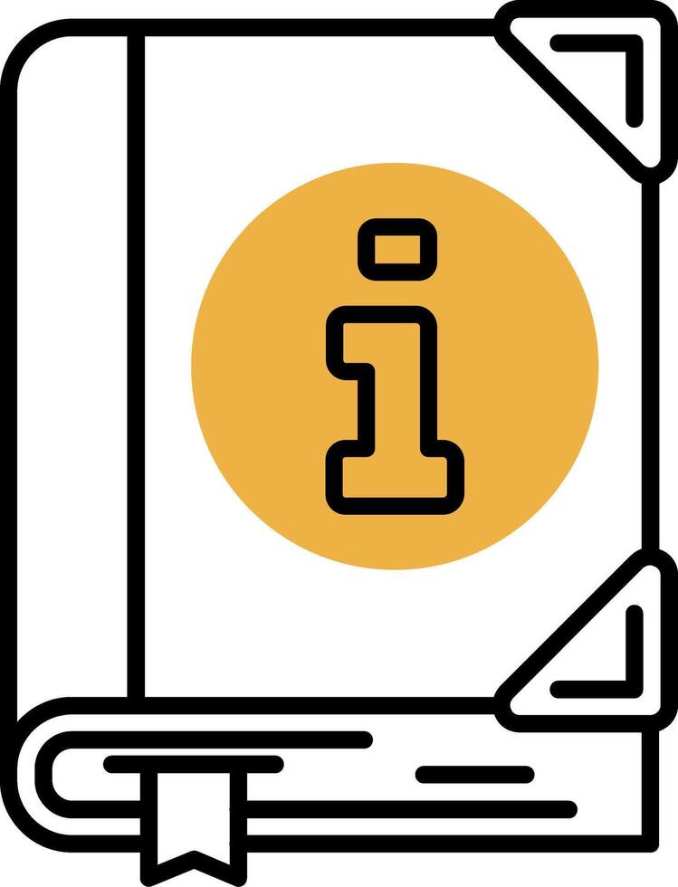 Guide Skined Filled Icon vector