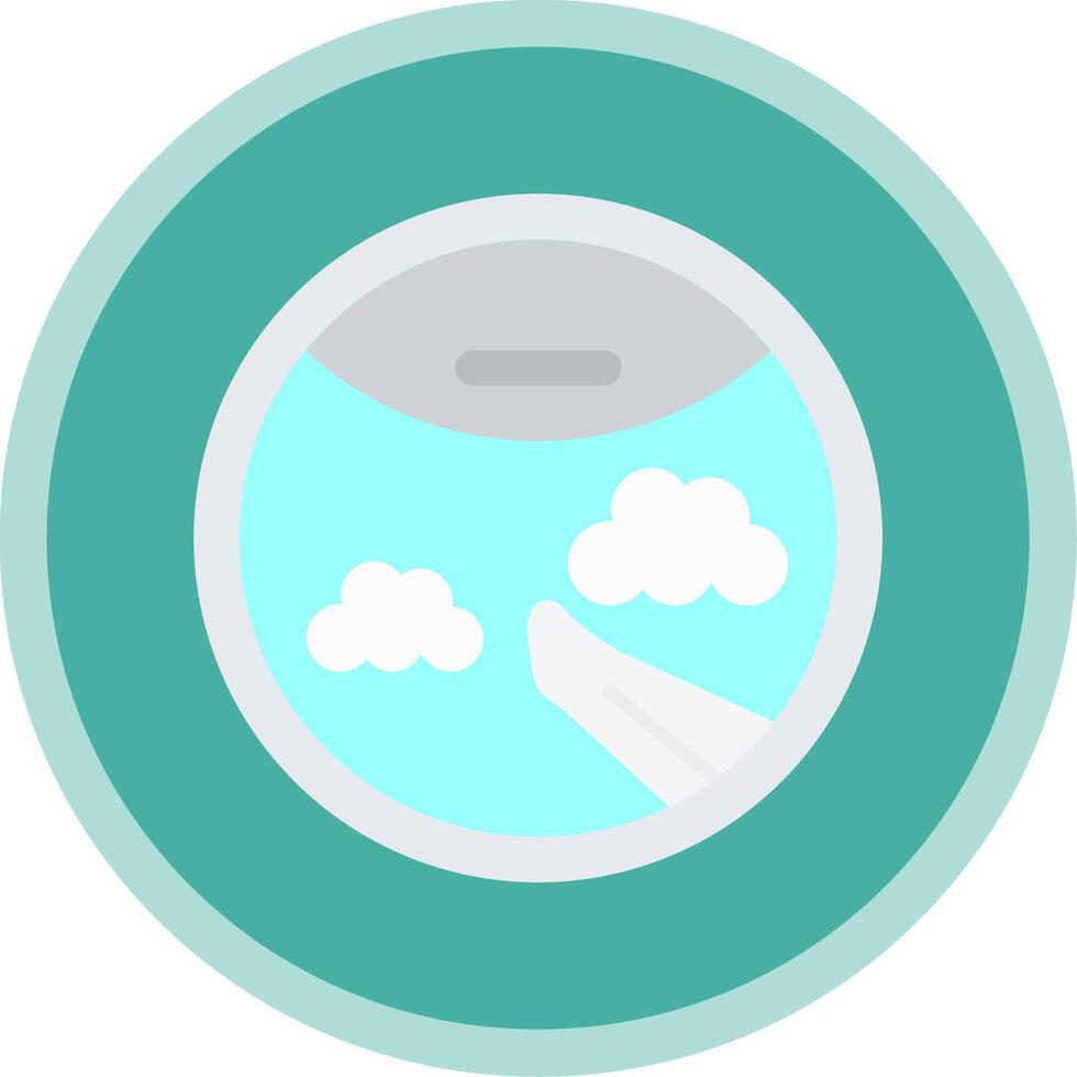 Porthole Flat Multi Circle Icon vector